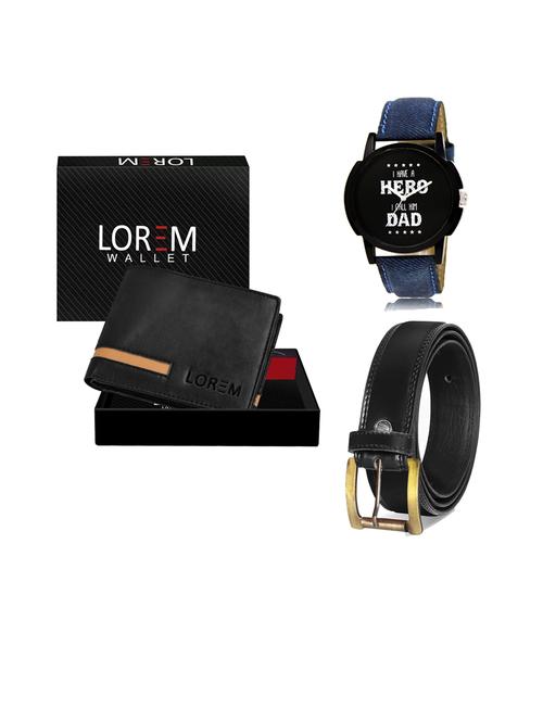 belt, wallet & watch gift combo - 19445286 - Very Small Image - 1