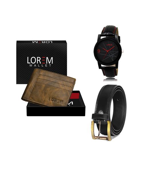 belt, wallet & watch gift combo - 19445308 - Very Small Image - 1