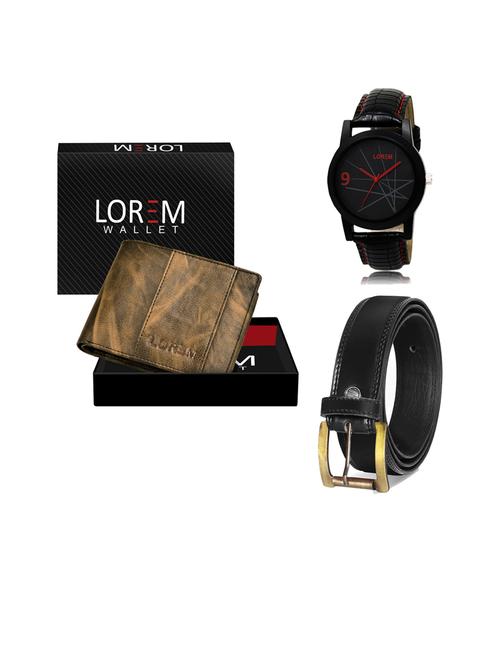 belt, wallet & watch gift combo - 19445309 - Very Small Image - 1