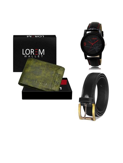 belt, wallet & watch gift combo - 19445316 - Very Small Image - 1