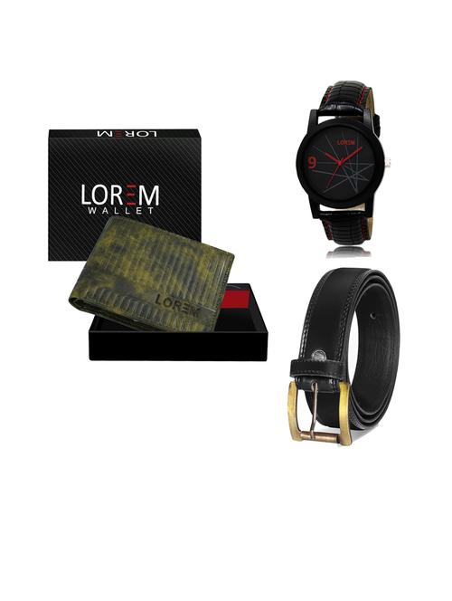 belt, wallet & watch gift combo - 19445319 - Very Small Image - 1