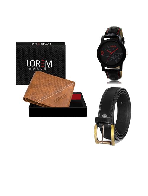 belt, wallet & watch gift combo - 19445322 - Very Small Image - 1