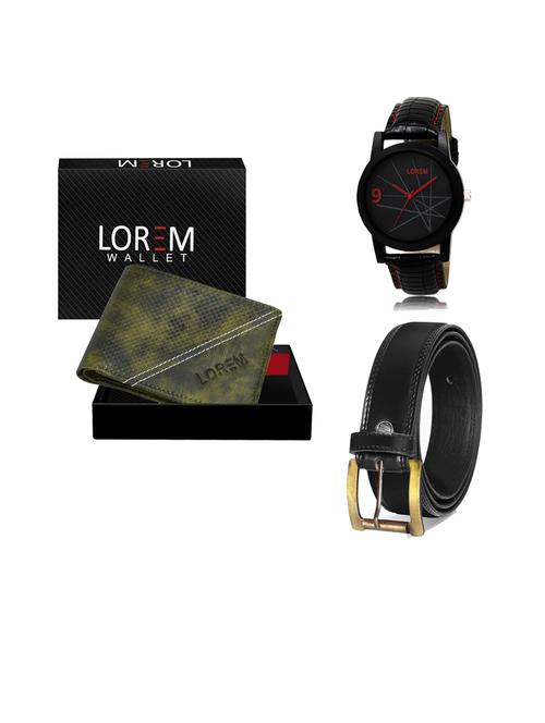 belt, wallet & watch gift combo - 19445323 - Very Small Image - 1