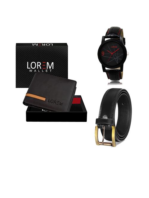 belt, wallet & watch gift combo - 19445332 - Very Small Image - 1