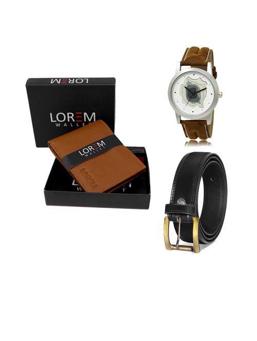 belt, wallet & watch gift combo - 19445337 - Very Small Image - 1