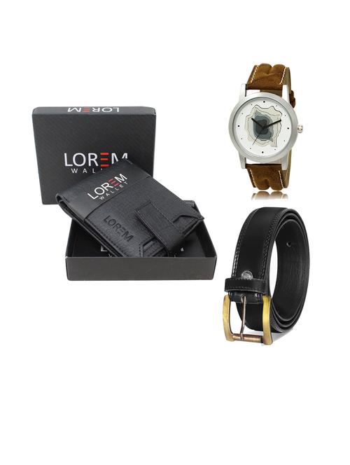 belt, wallet & watch gift combo - 19445342 - Very Small Image - 1