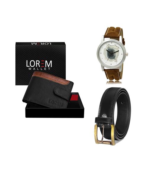 belt, wallet & watch gift combo - 19445379 - Very Small Image - 1