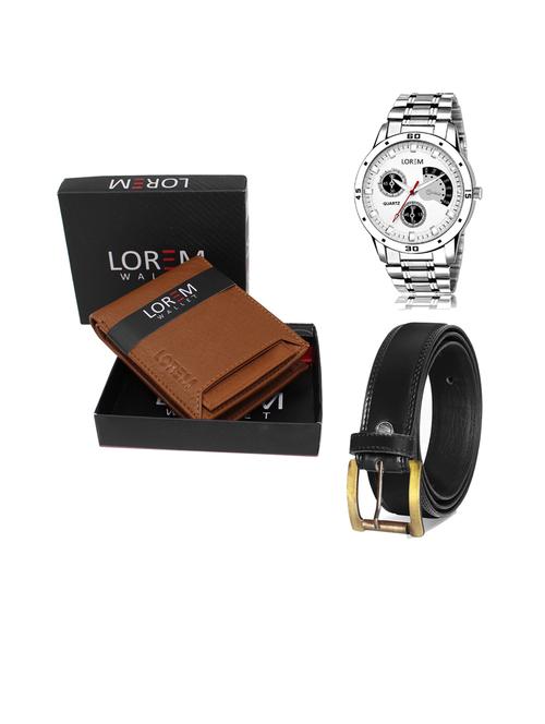 belt, wallet & watch gift combo - 19445383 - Very Small Image - 1