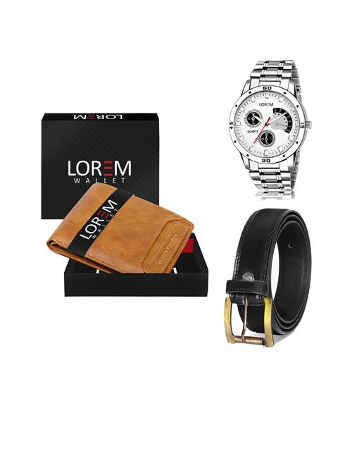belt, wallet & watch gift combo - 19445385 - Very Small Image - 1