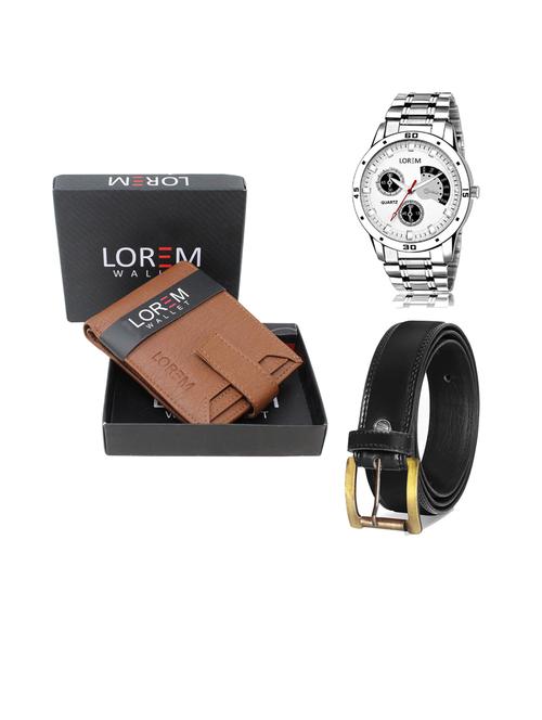 belt, wallet & watch gift combo - 19445389 - Very Small Image - 1