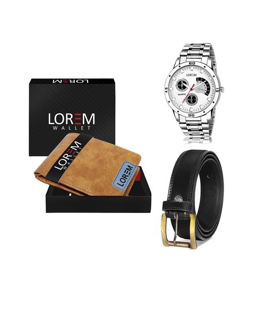 belt, wallet & watch gift combo - 19445390 - Very Small Image - 1