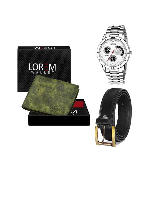 belt, wallet & watch gift combo - 19445396 - Very Small Image - 1