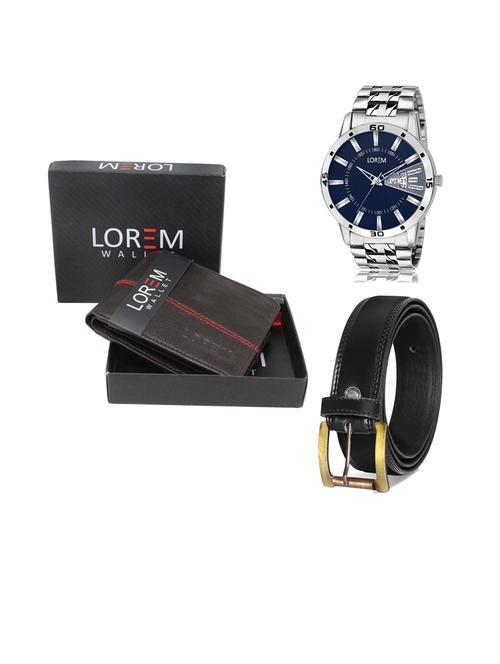 belt, wallet & watch gift combo - 19445431 - Very Small Image - 1