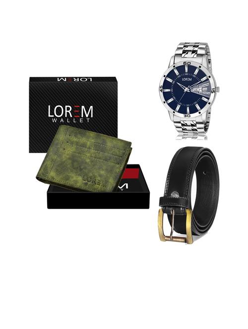 belt, wallet & watch gift combo - 19445441 - Very Small Image - 1