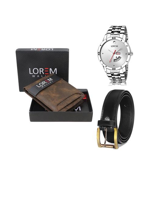 belt, wallet & watch gift combo - 19445474 - Very Small Image - 1