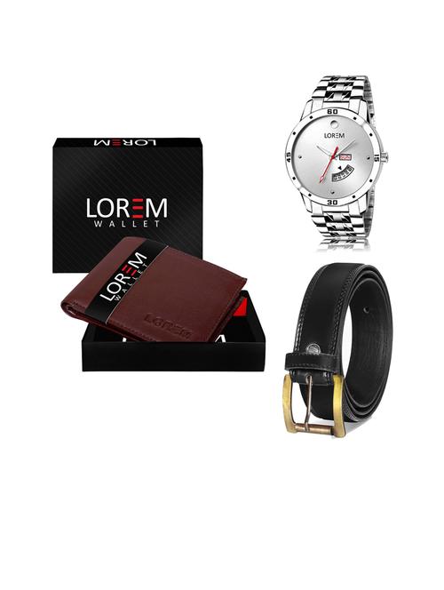 belt, wallet & watch gift combo - 19445483 - Very Small Image - 1