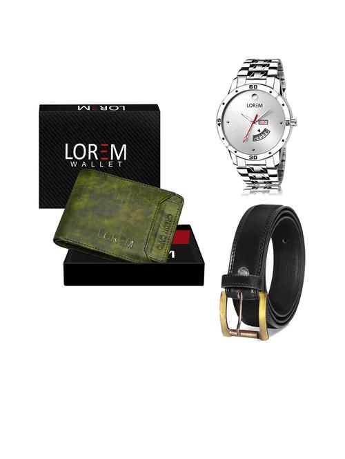 belt, wallet & watch gift combo - 19445496 - Very Small Image - 1
