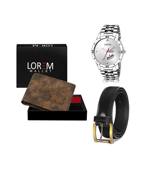 belt, wallet & watch gift combo - 19445497 - Very Small Image - 1