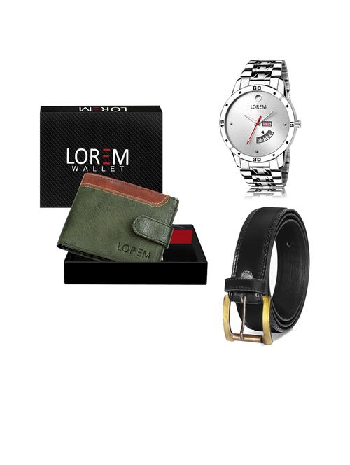 belt, wallet & watch gift combo - 19445515 - Very Small Image - 1