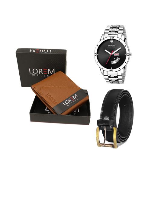 belt, wallet & watch gift combo - 19445516 - Very Small Image - 1