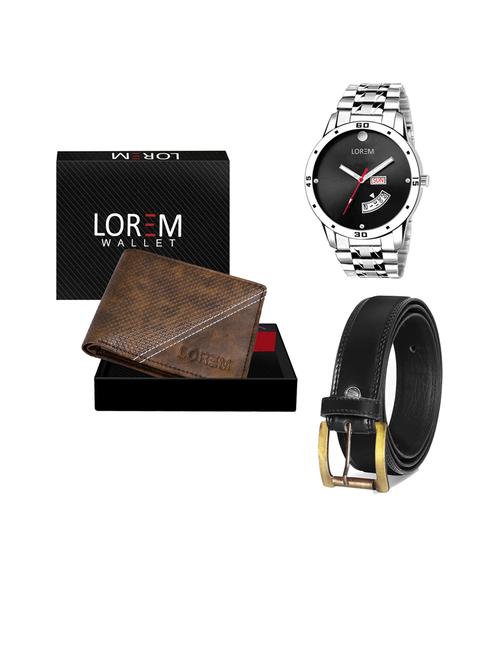 belt, wallet & watch gift combo - 19445546 - Very Small Image - 1