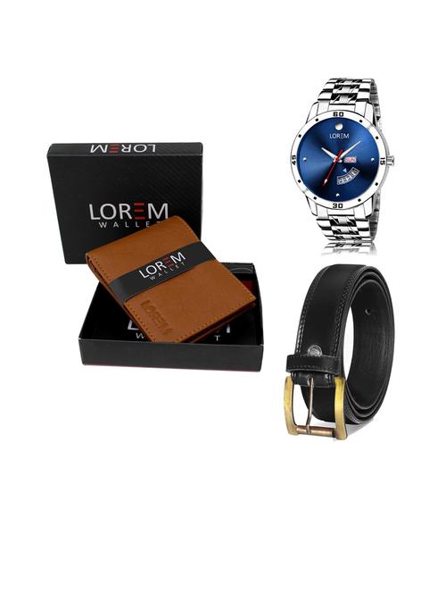 belt, wallet & watch gift combo - 19445562 - Very Small Image - 1