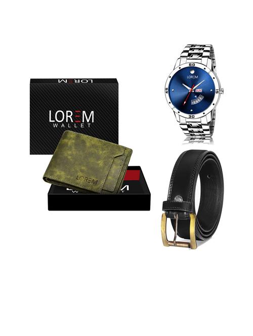 belt, wallet & watch gift combo - 19445575 - Very Small Image - 1