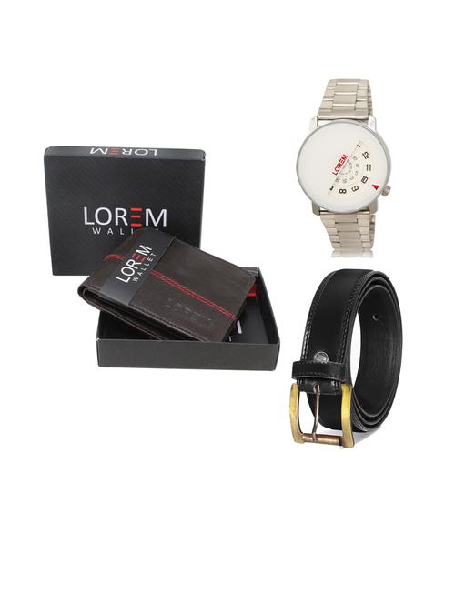 belt, wallet & watch gift combo - 19445611 - Very Small Image - 1