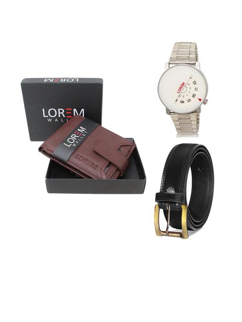 belt, wallet & watch gift combo - 19445613 - Very Small Image - 1