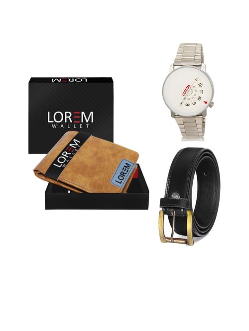belt, wallet & watch gift combo - 19445615 - Very Small Image - 1