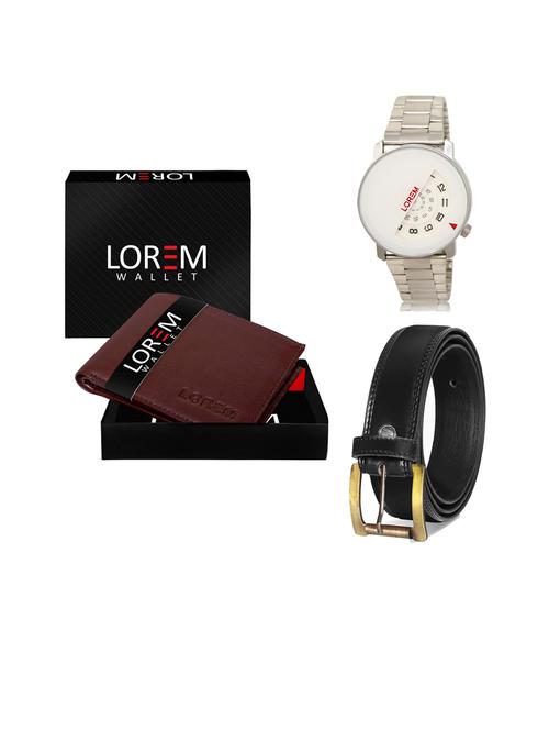 belt, wallet & watch gift combo - 19445618 - Very Small Image - 1
