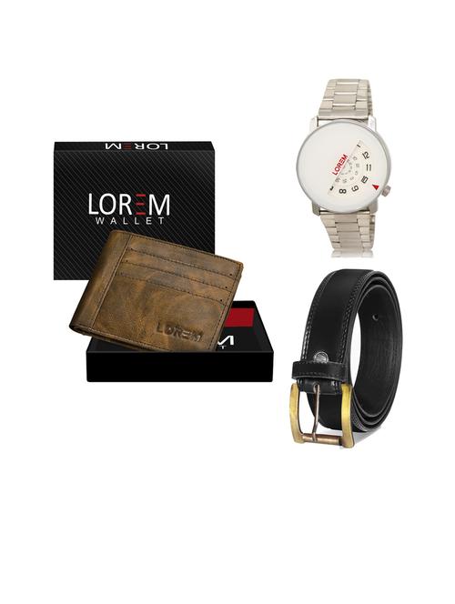 belt, wallet & watch gift combo - 19445623 - Very Small Image - 1