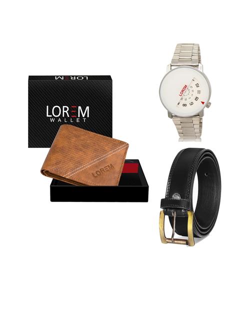 belt, wallet & watch gift combo - 19445637 - Very Small Image - 1