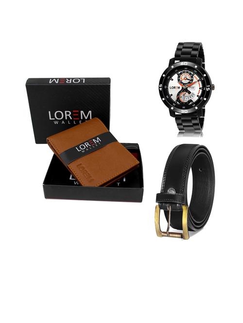 belt, wallet & watch gift combo - 19445652 - Very Small Image - 1
