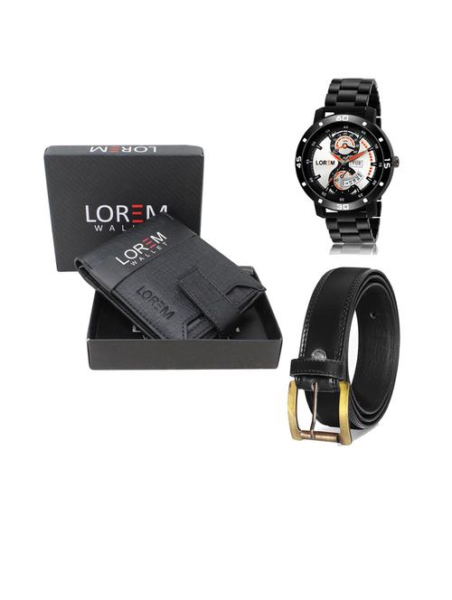 belt, wallet & watch gift combo - 19445657 - Very Small Image - 1