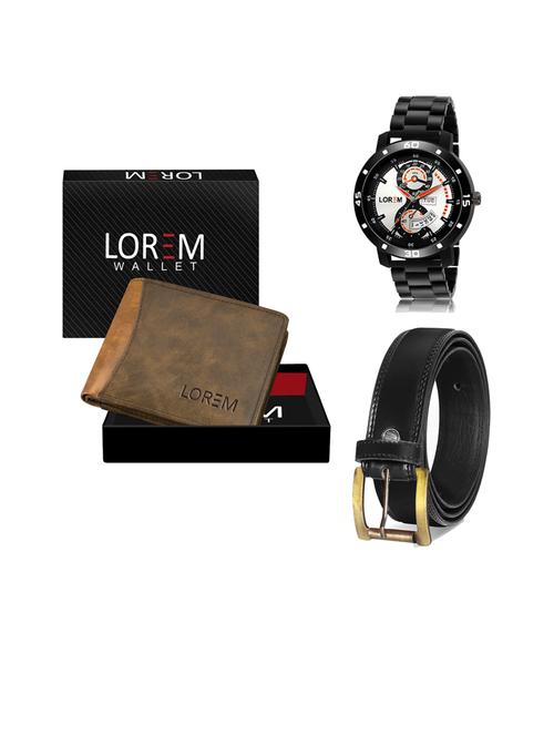 belt, wallet & watch gift combo - 19445675 - Very Small Image - 1