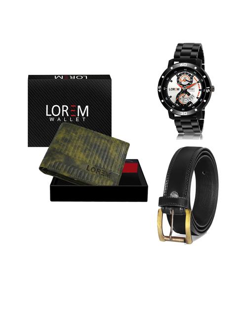 belt, wallet & watch gift combo - 19445679 - Very Small Image - 1