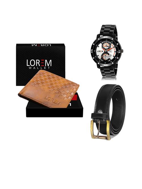 belt, wallet & watch gift combo - 19445686 - Very Small Image - 1