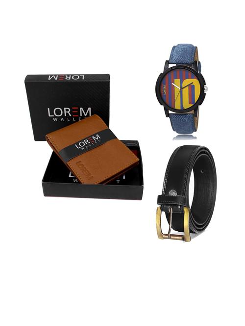 belt, wallet & watch gift combo - 19445697 - Very Small Image - 1