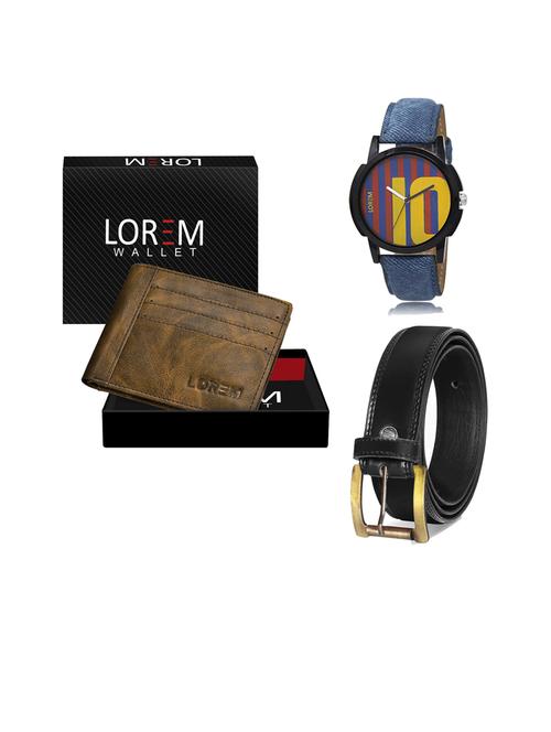 belt, wallet & watch gift combo - 19445713 - Very Small Image - 1