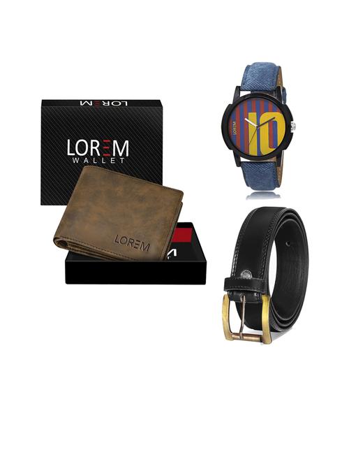 belt, wallet & watch gift combo - 19445719 - Very Small Image - 1