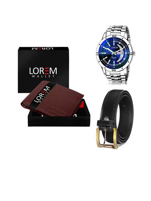 belt, wallet & watch gift combo - 19445753 - Very Small Image - 1