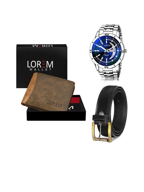 belt, wallet & watch gift combo - 19445765 - Very Small Image - 1