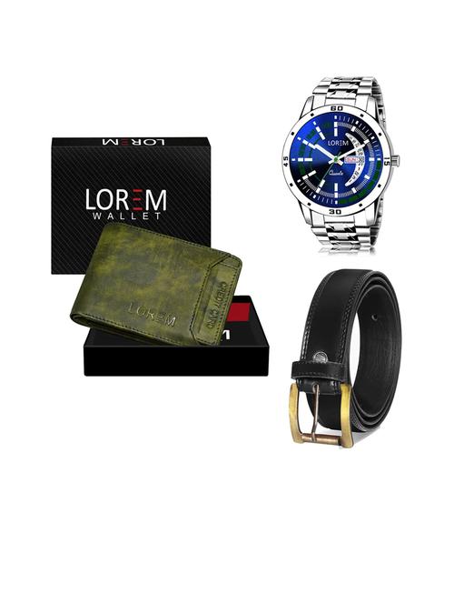 belt, wallet & watch gift combo - 19445766 - Very Small Image - 1