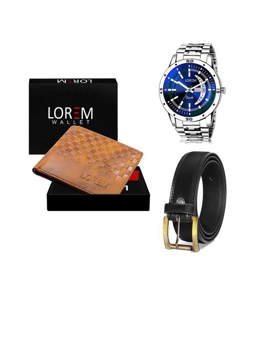 belt, wallet & watch gift combo - 19445776 - Very Small Image - 1
