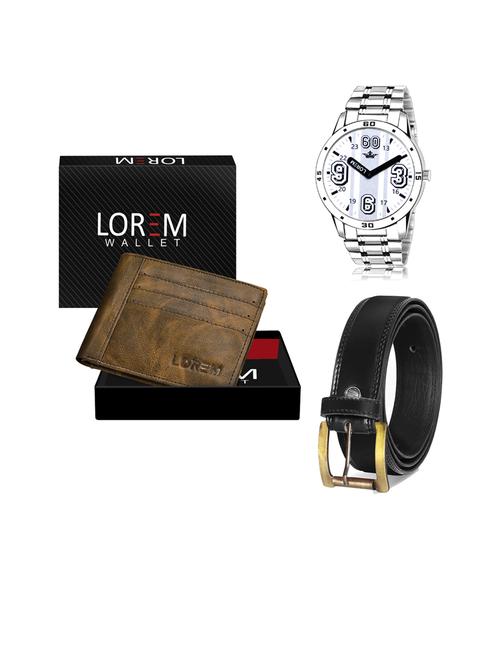 belt, wallet & watch gift combo - 19445803 - Very Small Image - 1
