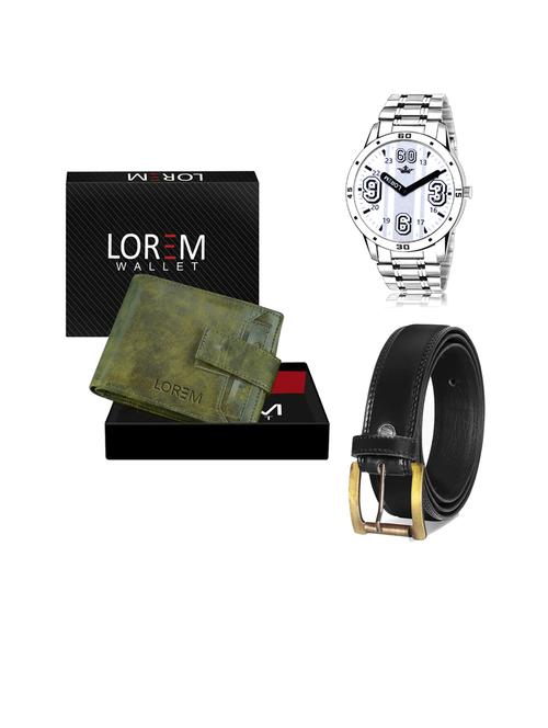 belt, wallet & watch gift combo - 19445806 - Very Small Image - 1