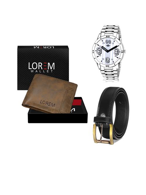 belt, wallet & watch gift combo - 19445808 - Very Small Image - 1