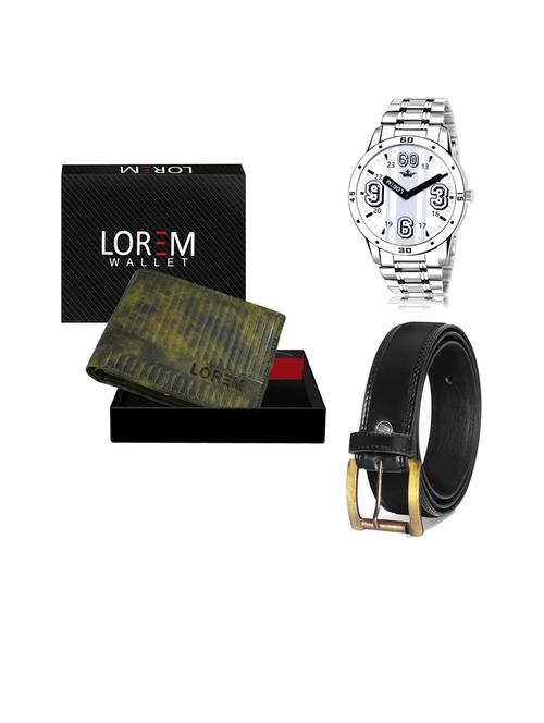 belt, wallet & watch gift combo - 19445814 - Very Small Image - 1