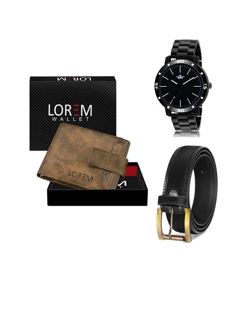 belt, wallet & watch gift combo - 19445852 - Very Small Image - 1